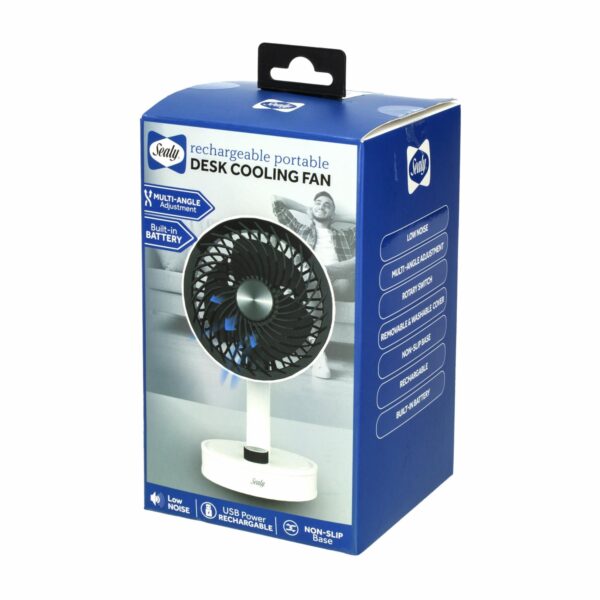 Ventilador Recargable USB BYTECH SL-HW-FN-003-WT - Imagen 2