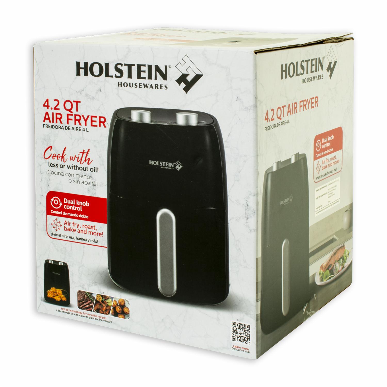 Air Fryer Con Menú Rápido HH-09202018B HOLSTEIN 4 Litros - Imagen 4