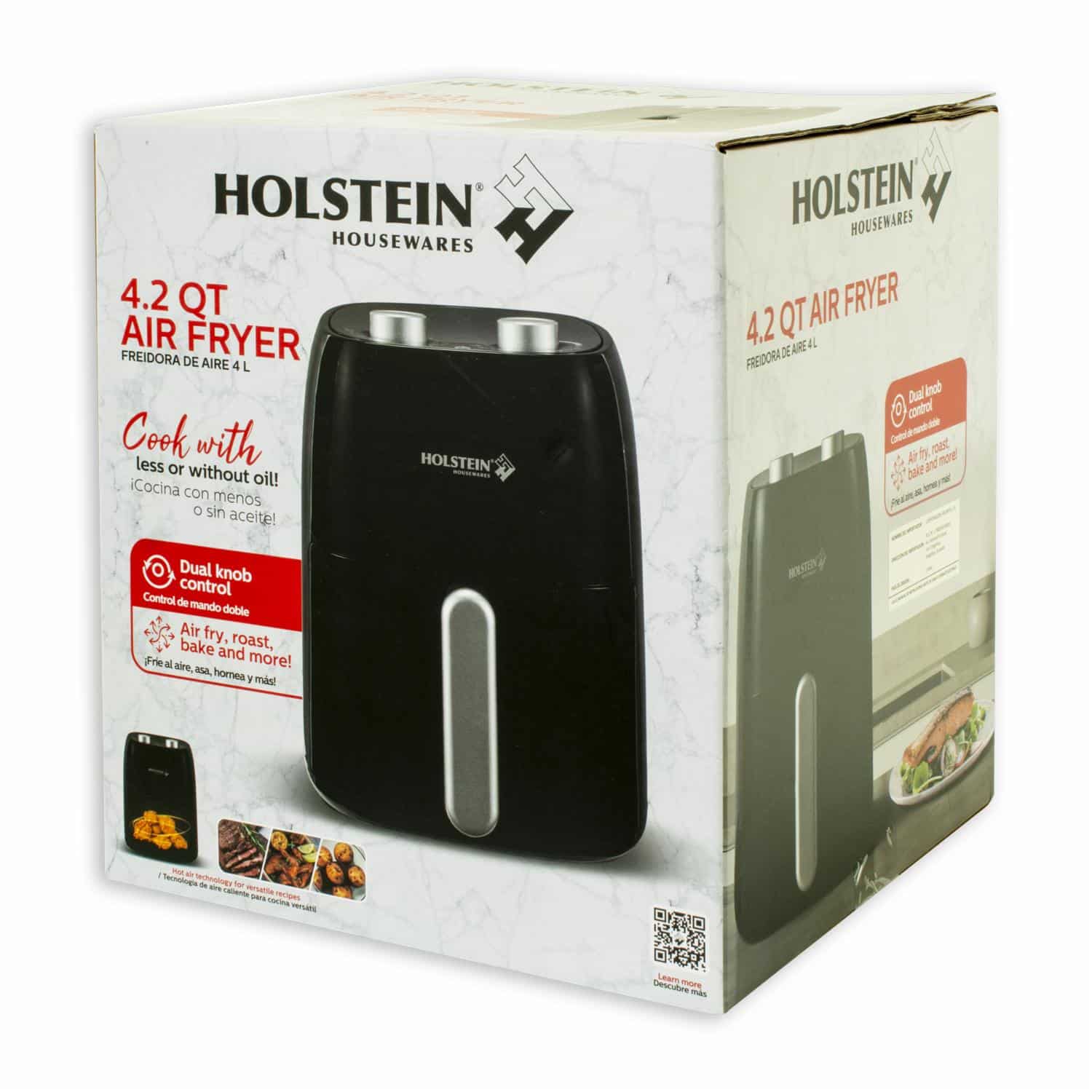 Air Fryer Con Menú Rápido HH-09202018B HOLSTEIN 4 Litros - Imagen 4