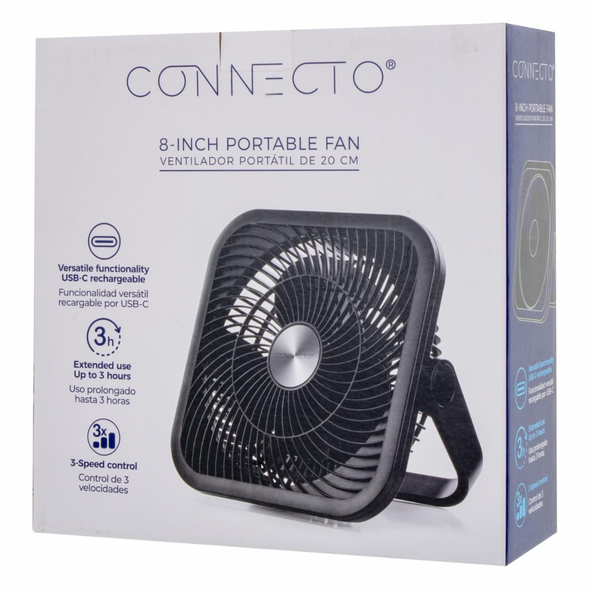 Ventilador Portátil CONNECTO CVT-009B - Imagen 4