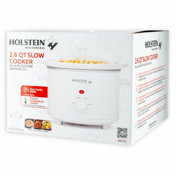 Olla Eléctrica De Cocción Lenta HH-09020008W HOLSTEIN 2.5  Litros - Imagen 3