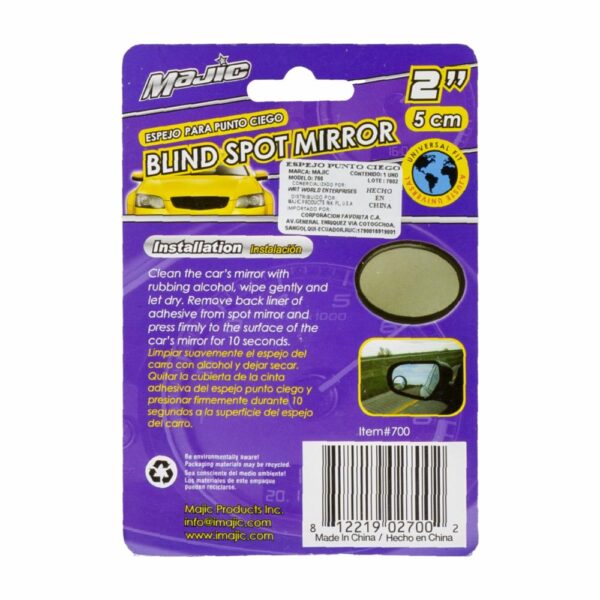 Espejo Para Retrovisor Elimina El Punto Ciego MAJIC 5 Cm - Imagen 2