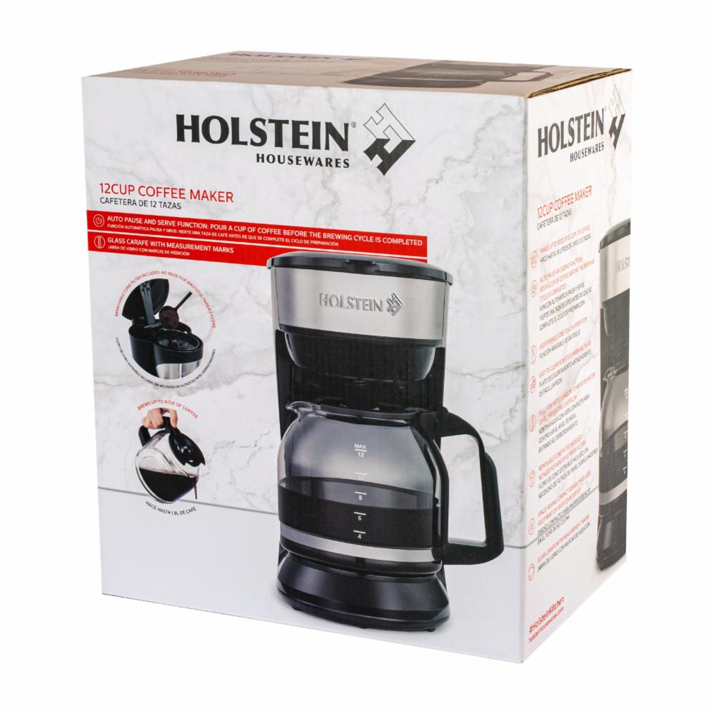 Cafetera 12 Tazas Modelo: Hh-09101014ss HOLSTEIN 110 Watts - Imagen 3