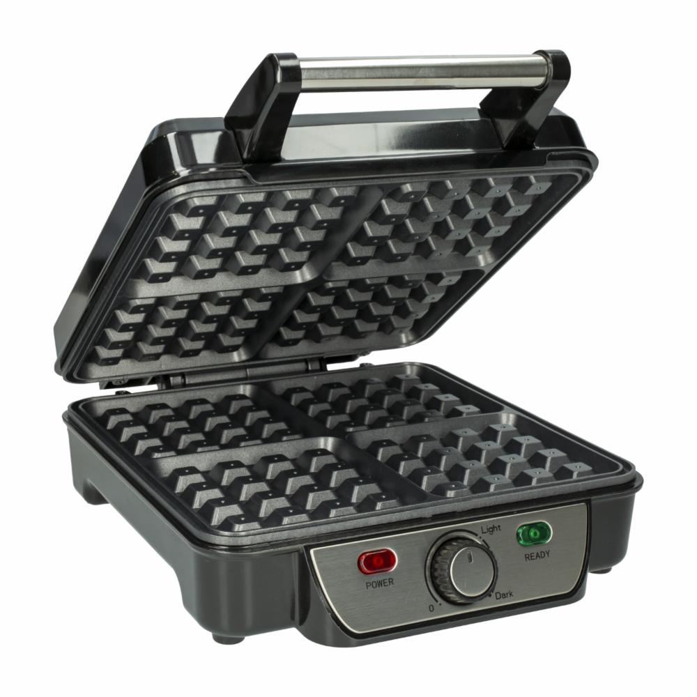 Wafflera Electrica Para Panes Belgas HH-09037020B HOLSTEIN 4 Rebanadas - Imagen 2