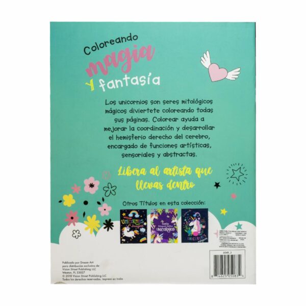 Libro De Colorear Kids Foil Unicornios VISION ST 32 Páginas - Imagen 2