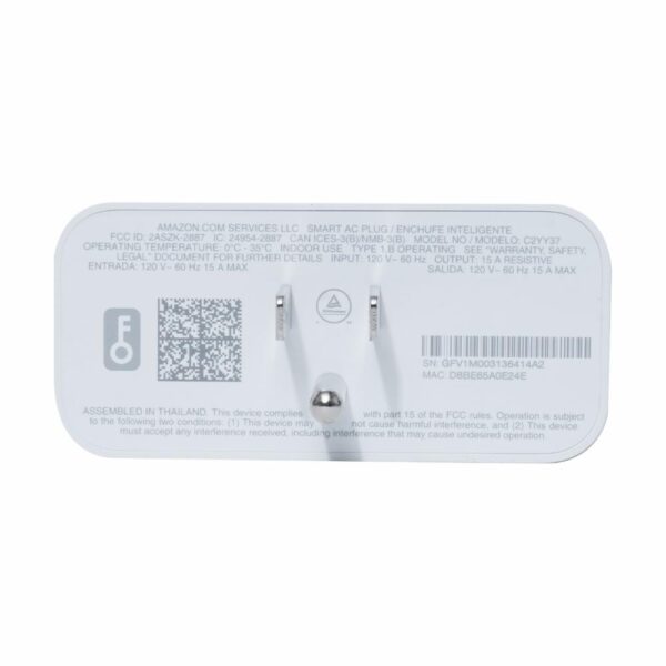 Smart Plug Compatible Con Alexa AMAZON Blanco - Imagen 4