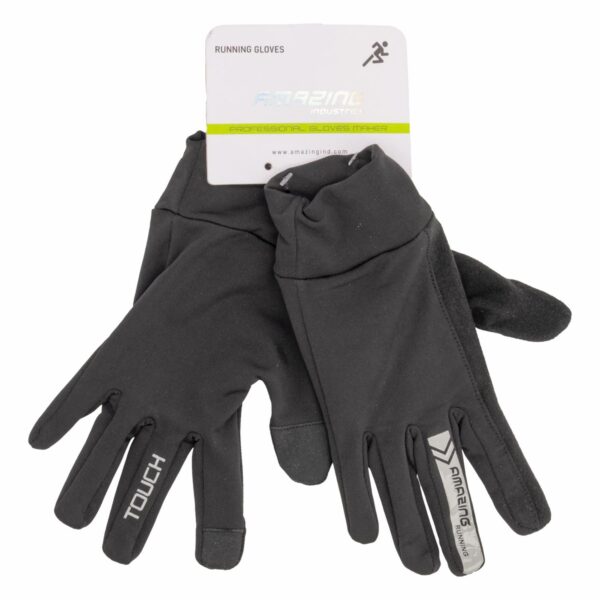 Guantes Para Correr Negro AMAZING Mediana
