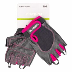 Guantes Para Gimnasio Fit Color Rosado AMAZING Mediano