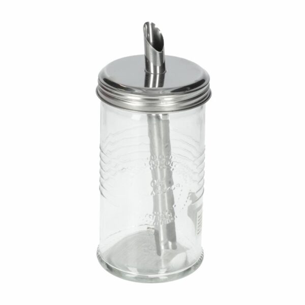 Azucarero Metalica Plateada OLD FASHIONED Con Tapa