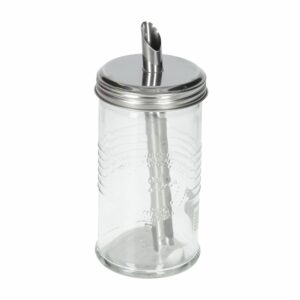 Azucarero Metalica Plateada OLD FASHIONED Con Tapa