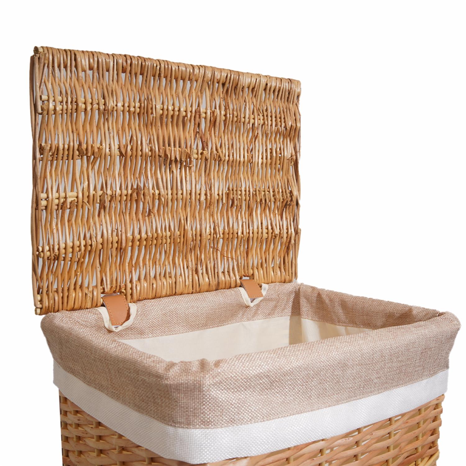Canasta De Mimbre Natural Mediana MAXWELL Unidad - Imagen 2