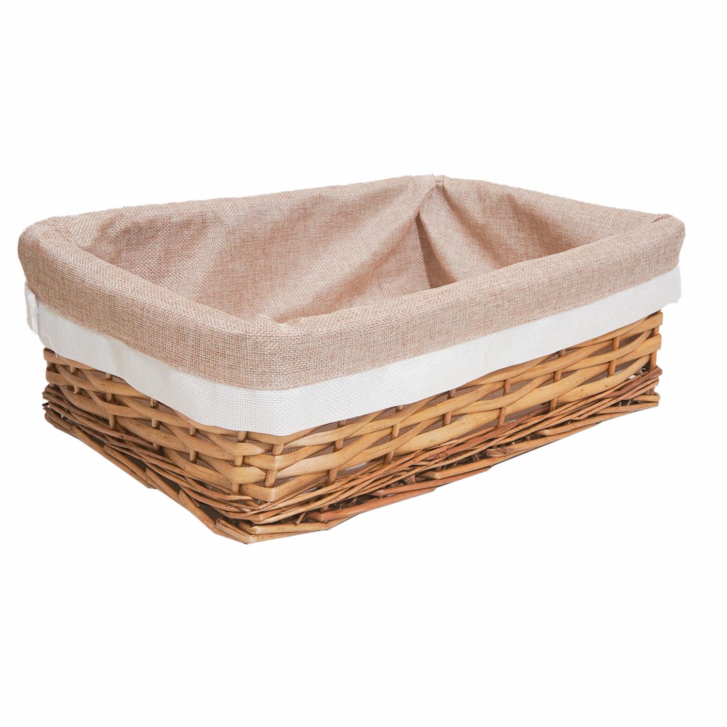 Canasta De Mimbre Natural Grande MAXWELL 48X34 X16 M - Imagen 2