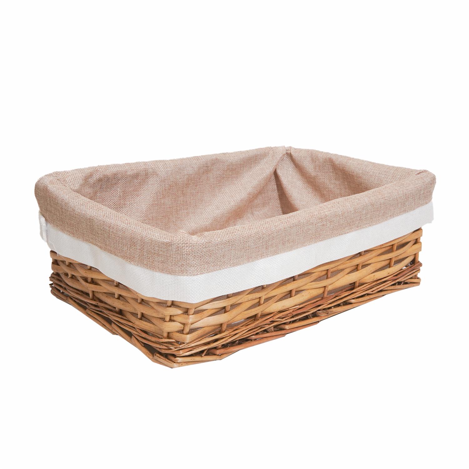 Canasta De Mimbre Natural Mediana MAXWELL 42X29X14 Cm - Imagen 2