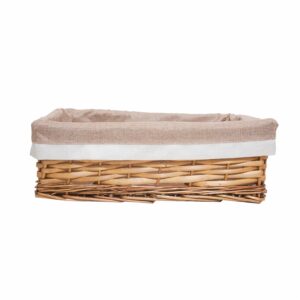 Canasta De Mimbre Natural Pequeña MAXWELL 24X18X12 Cm