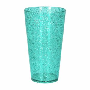 Vaso Plástico Verde Con Brillos 300 Ml CHINA NINGBO WAHFAY HF4003091731