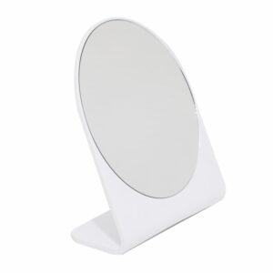 Espejo Baño Basico Blanco FREE HOME Redondo