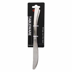 Set De Cubiertos Cuchillos Plata Mate 2 Puestos QZQ 2 Piezas
