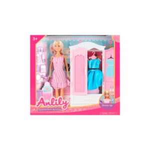 Set Muñeca Con Closet ANLILY Incluye Accesorios