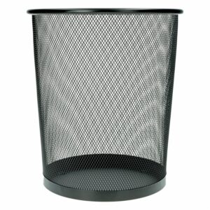 Basurero Negro Perforado EKO Metálico