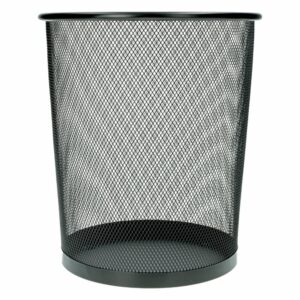 Basurero Negro Perforado EKO Metálico