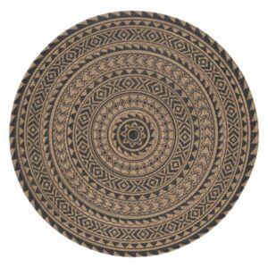 Individual Tejido Con Negro FREE HOME Redondo