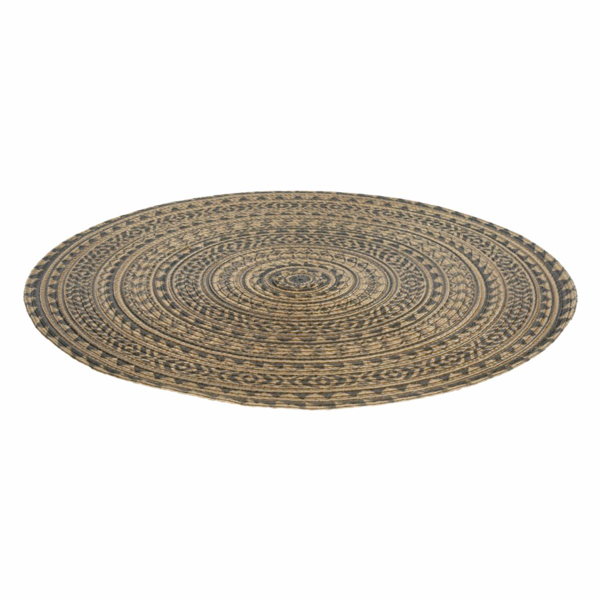 Individual Tejido Con Negro FREE HOME Redondo - Imagen 2