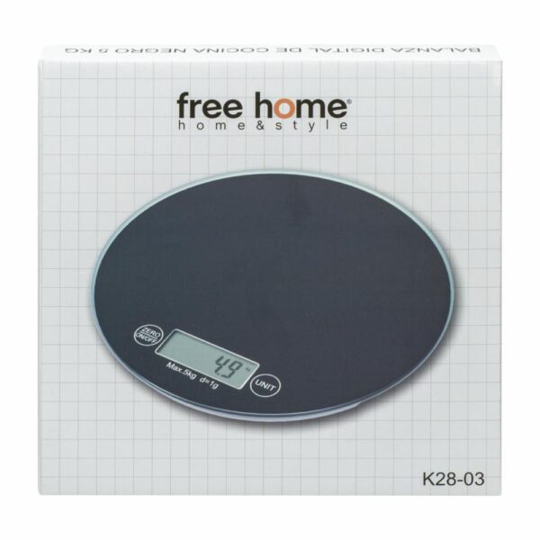 Balanza Digital De Cocina Negro FREE HOME 5 Kg - Imagen 2