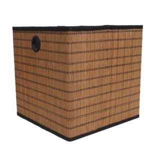 Canasta De Bambú Cuadrada FREE HOME 30X30X30 Cm