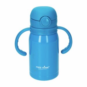 Tomatodo Térmico  Con Agarradera Y Sorbete Azul FREE HOME 300 ML