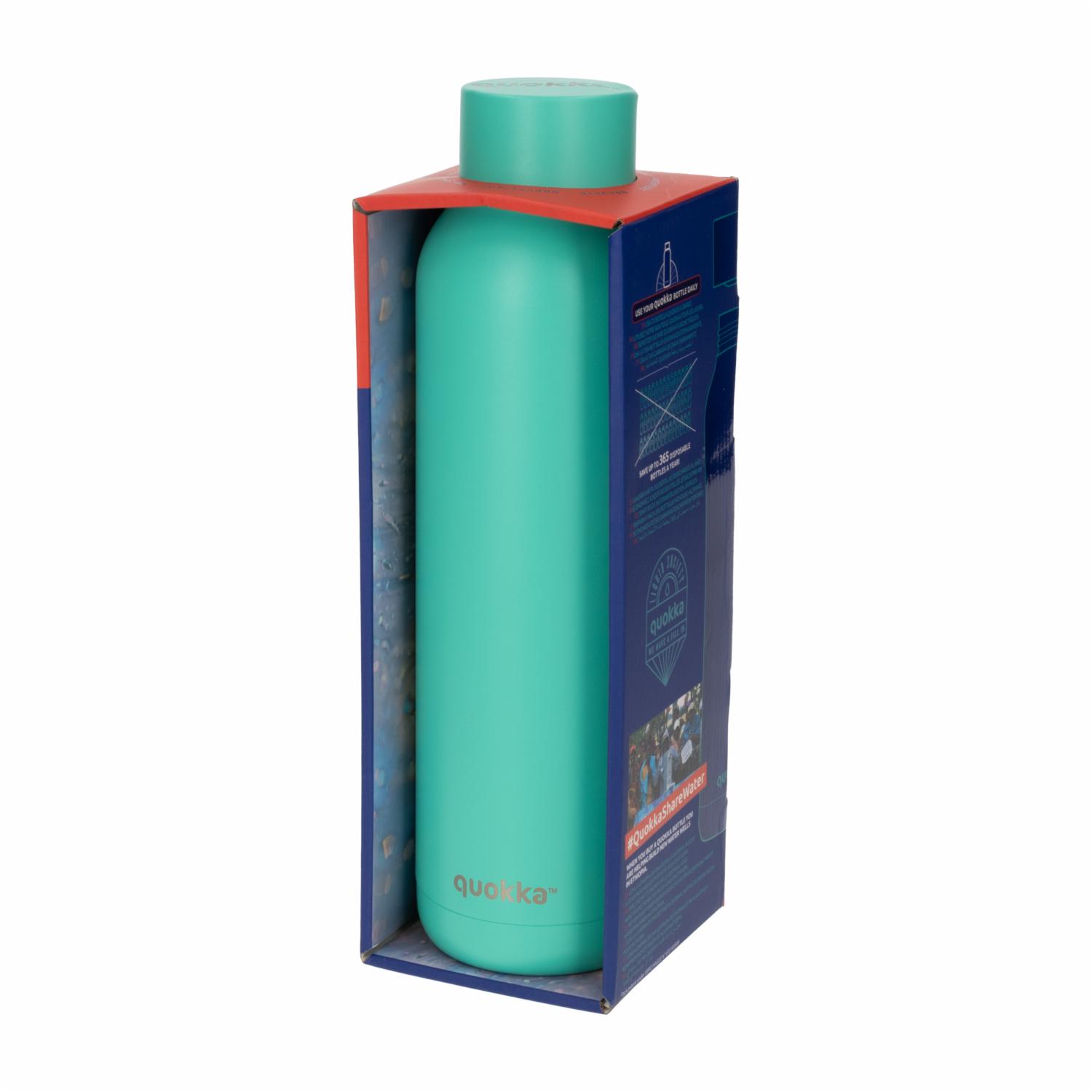 Botella Térmica Verde Jade Solido QUOKKA 630 Ml - Imagen 2