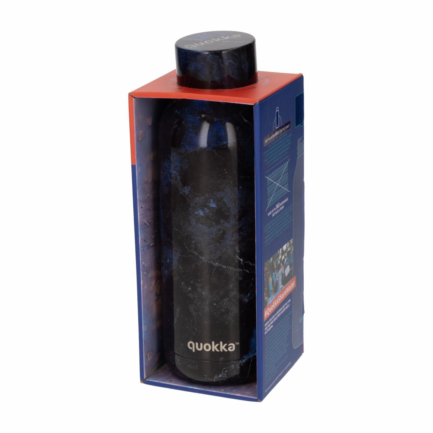 Botella Térmica Mármol Negro QUOKKA 510 Ml - Imagen 2
