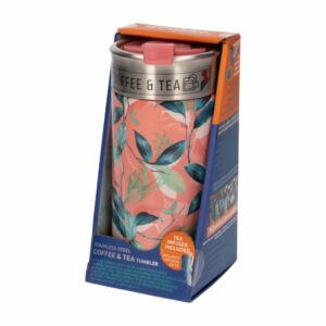 Vaso Térmico Peonias Rosado Exótico QUOKKA 400 Ml