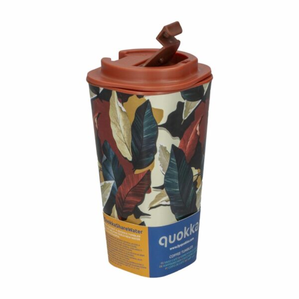 Vaso Plástico Para Café Diseño Caída Del Otoño 450 Ml QUOKKA 40222 - Imagen 2