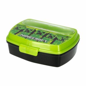 Porta Lunch Con Cubiertos Diseño Minecraft DISNEY Mediano