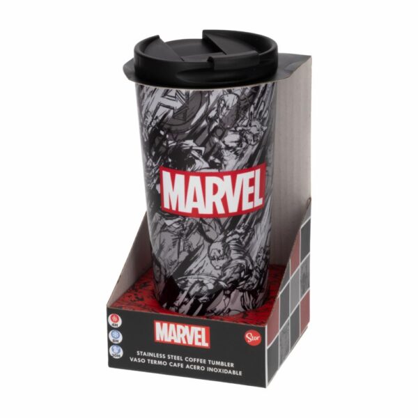 Vaso Térmico Para Café Marvel Pattern STOR 425 Ml - Imagen 2