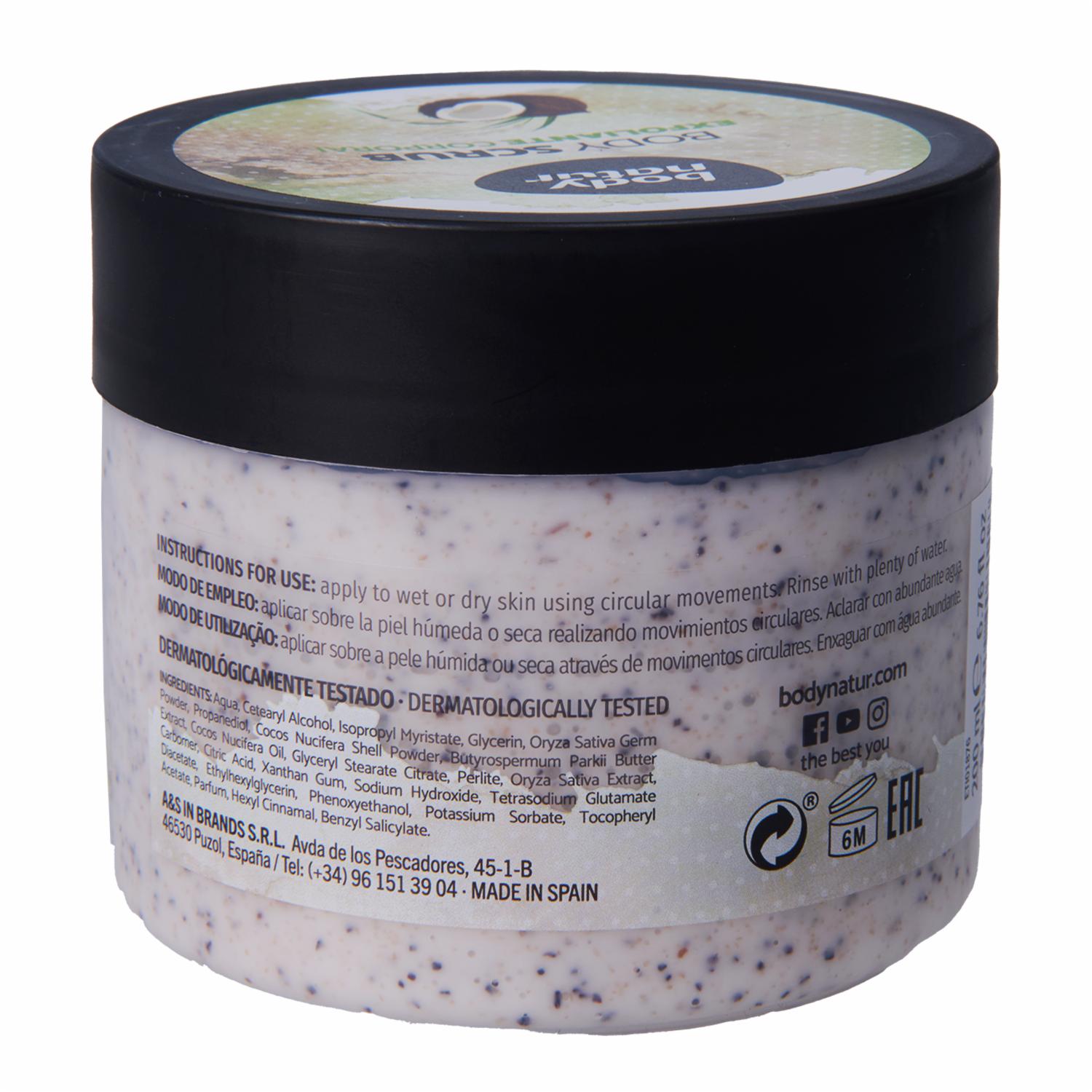 Exfoliante Corporal Arroz Y Aceite De Coco BODY NATUR 200 Ml - Imagen 2