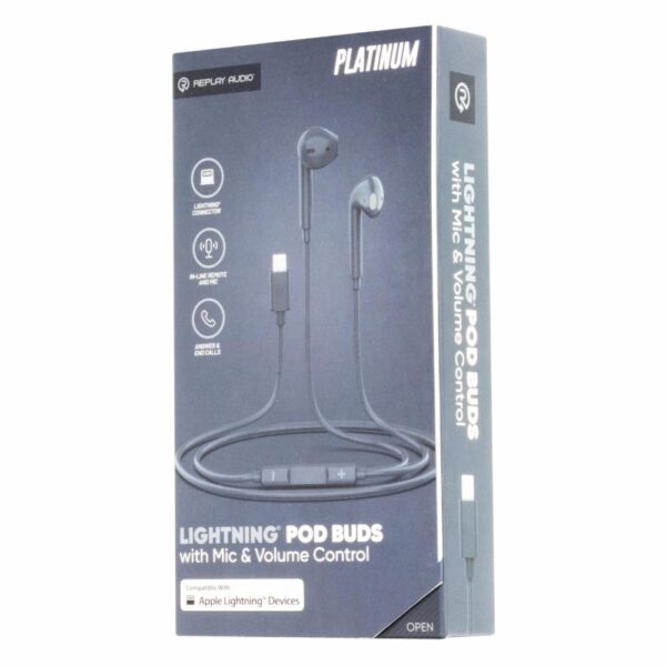 Audífonos Con Microfono Y Control De Volumen REPLAY AUDIO Lightning - Imagen 2