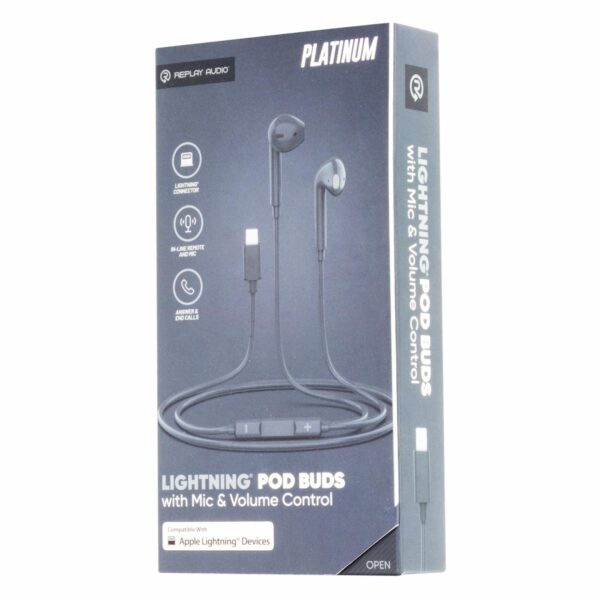 Audífonos Con Microfono Y Control De Volumen REPLAY AUDIO Lightning - Imagen 2