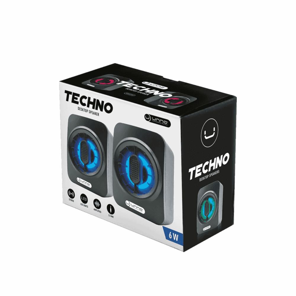 Parlante Techno RGB SP9025BK UNNO TEKNO Negro - Imagen 3