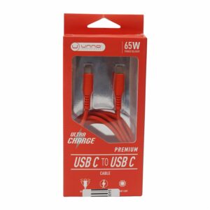 Cable Para Celular USB Tipo C A Tipo C CB4073RD UNNO TEKNO 1,5 Metros