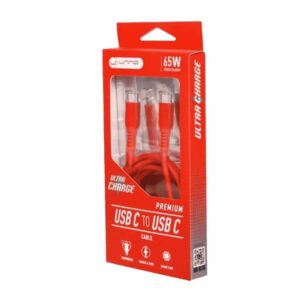 Cable Para Celular USB Tipo C A Tipo C CB4073RD UNNO TEKNO 1,5 Metros