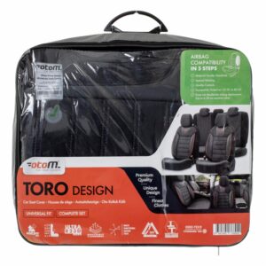 Cobertor De Asiento Para Auto Diseño Toro Negro OTOM. Universal