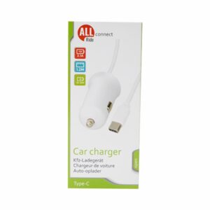 Cargador Para Auto Tipo-C 2.1 A ALLRIDE 1,2 Metros