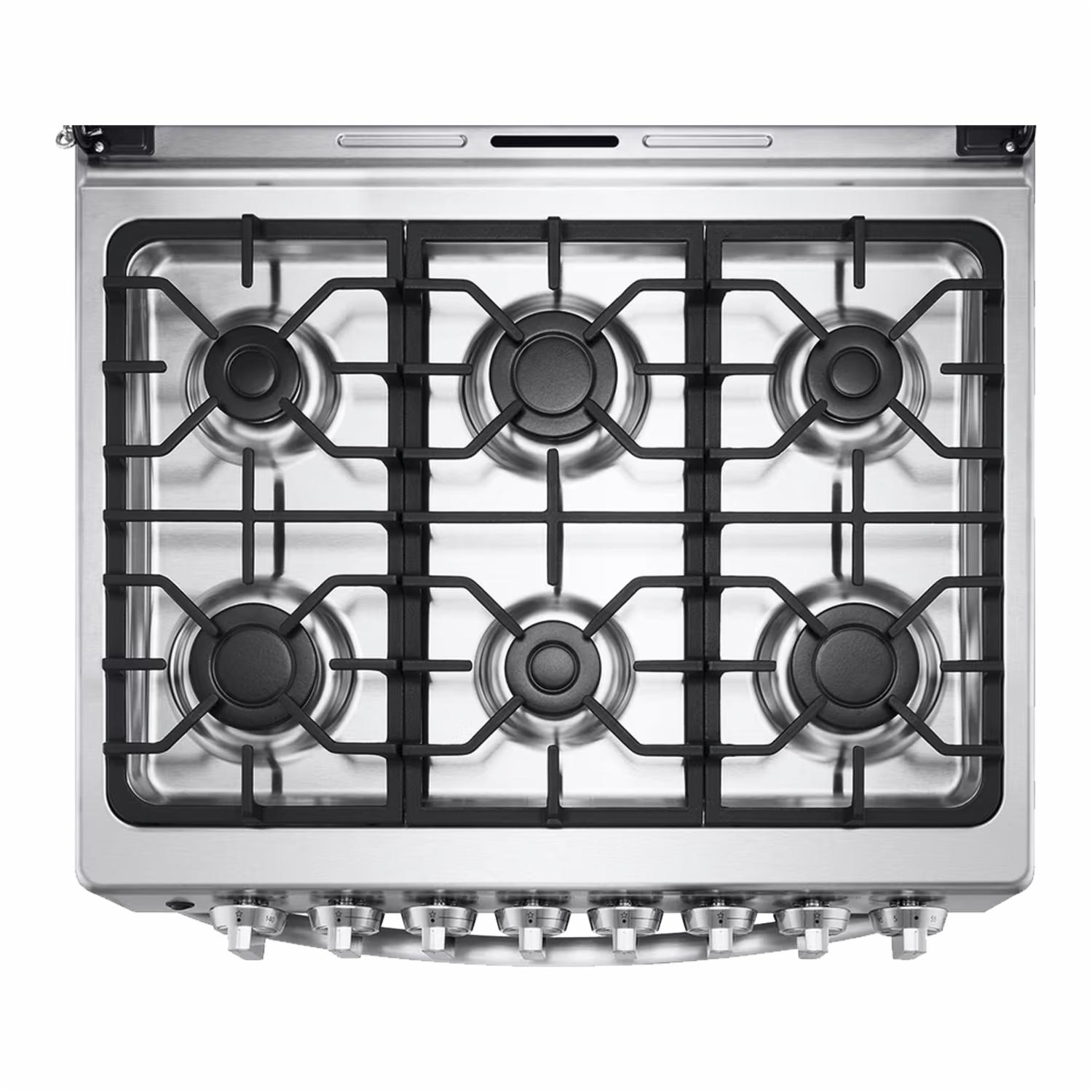 Cocina A Gas Parrillas Hierro Fundido LRGZ5255S LG 6 Quemadores - Imagen 4