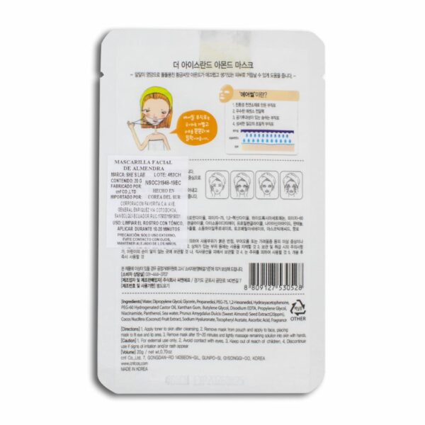 Mascarilla Iceland De Almendra THE ICELAND 20 G - Imagen 2