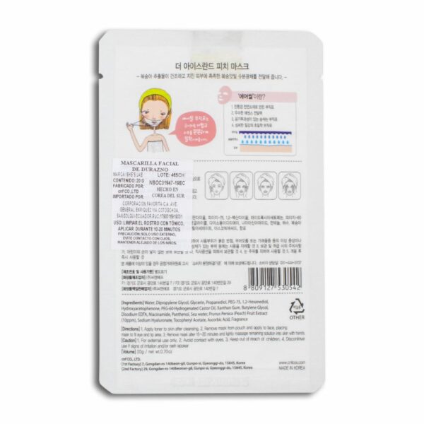 Mascarilla Iceland De Durazno THE ICELAND 20 G - Imagen 2