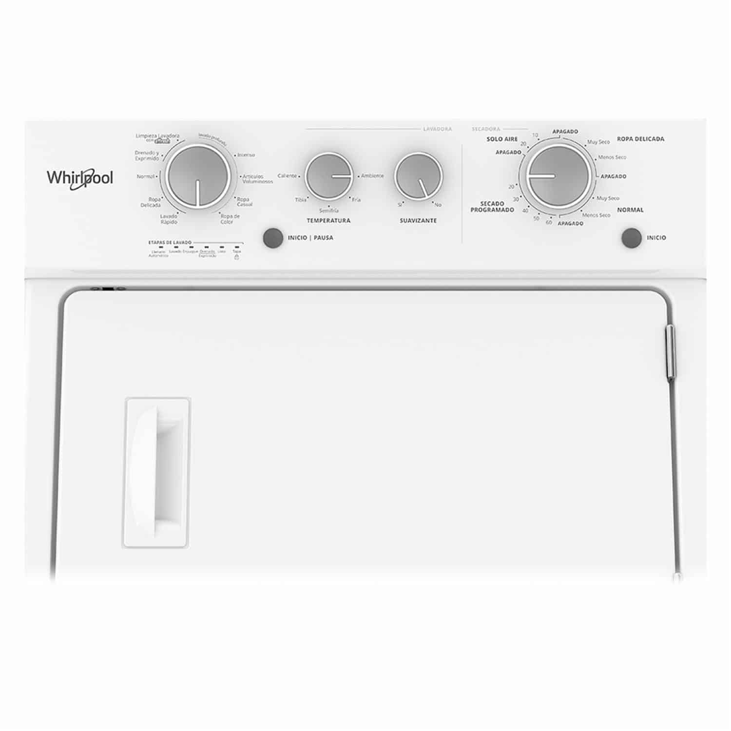 Torre De Lavado A Gas 7MWGT4027HW WHIRLPOOL 20 Kilos - Imagen 3