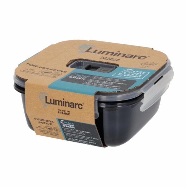 Refractario Cuadrado Negro LUMINARC 20 5 CM - Imagen 2