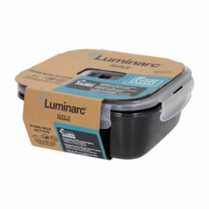 Refractario Cuadrado Negro LUMINARC 6 Onzas