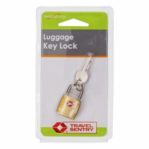 Candado Con Llave Para Maletas Color Cobre TRAVEL SENTRY Pequeño